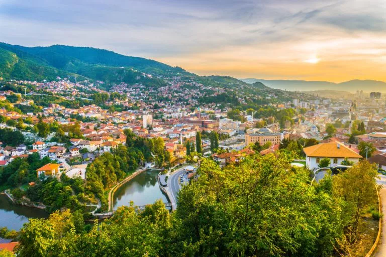sarajevo from above