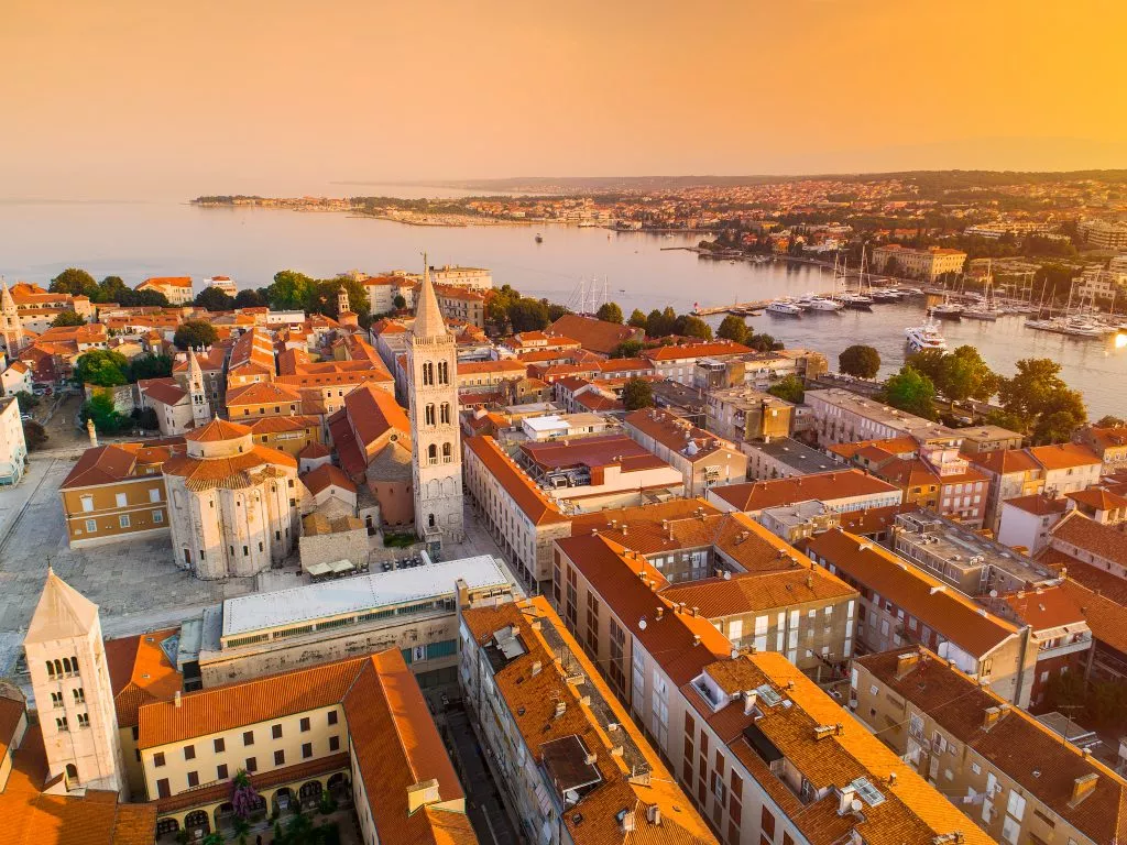 zadar from above